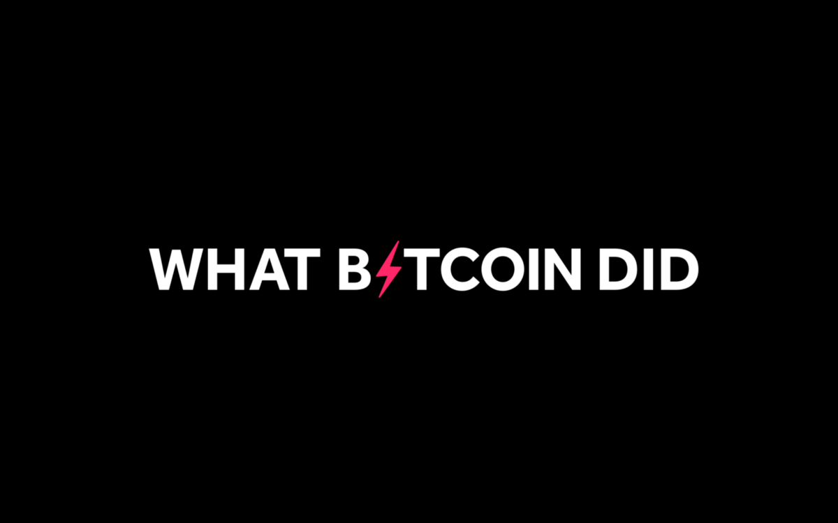 What Bitcoin Did